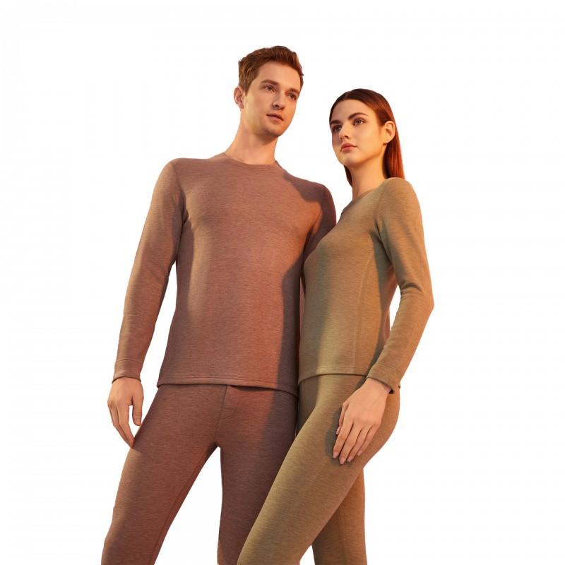 Women Men Thermal Underwear Set Cashmere Silk Blend Base Layer Long Johns Winter Warmth