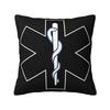 Star Of Life Pillow Case Decoration Luxury Emt Paramedic Medical Cushions for Sofa Square Pillowcase