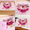 3D Popup Honeycomb Bees Greeting Card With Envelope For Holiday Celebration Gift Birthday Card for Men Women