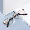 Stainless Steel Men Business Reading Glasses Men's Presbyopic Optical Glasses Anti Blue Light Computer Readers +1.0 ~ 4.0