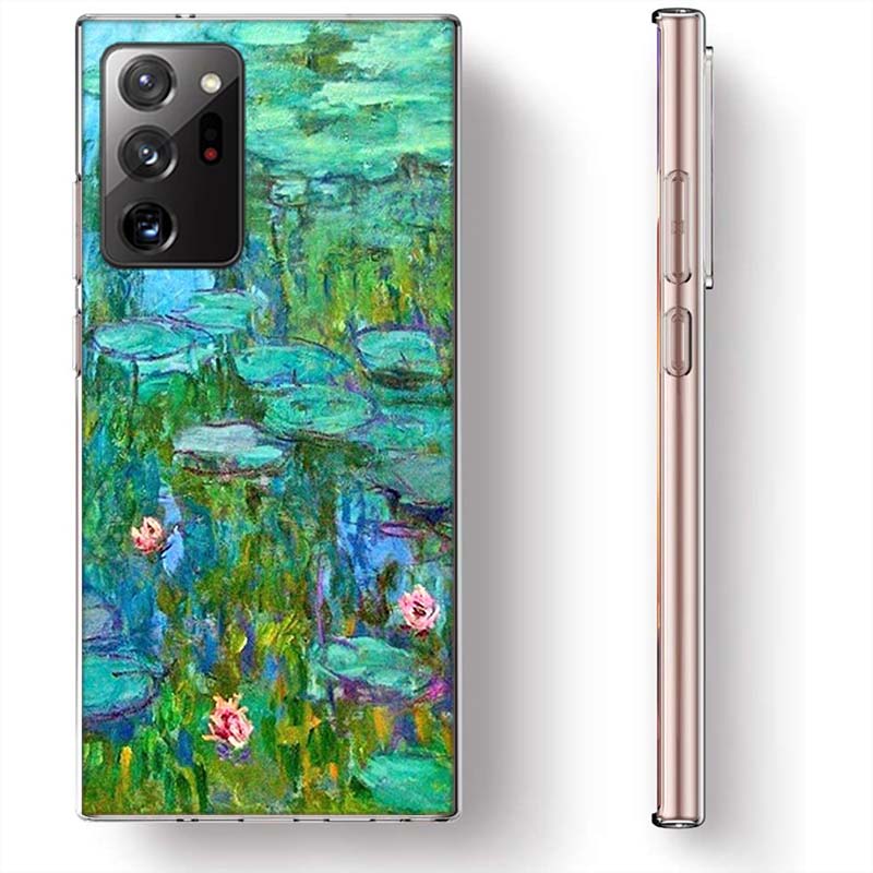 

Claude Monet Garden Lotus Bridge Phone Case for Samsung A17 A37 A57 A55 A35 A25 A15 A54 A14 A24 A34 A13 A23 A33 A53 A07 A05S A04 Samsung A50S(A30S)
