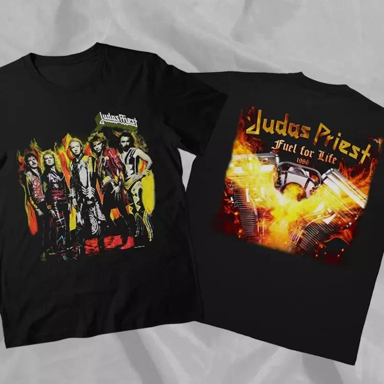Judas Priest 1986 Tour Fuel for Life Double Sided T-Shirt High-end Luxury Is for Both Men and Women Top Y2k 4XL