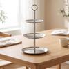 Serving Tray Stand Stainless Steel Appetizer Food-Grade for Buffets, Hosts