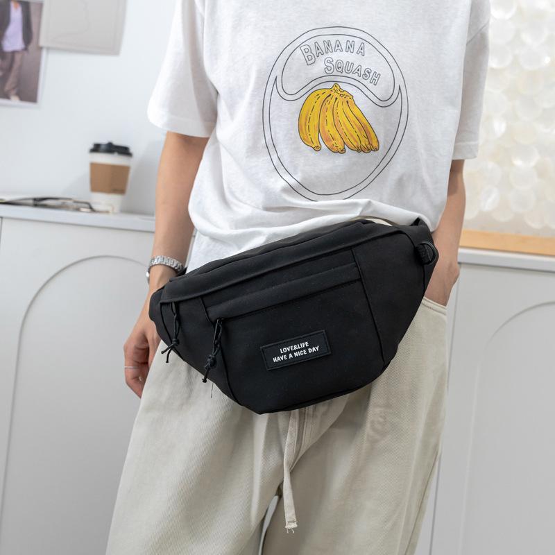 

Fanny pack Nylon shoulder bag New breast bag Fashion messenger bag чёрный