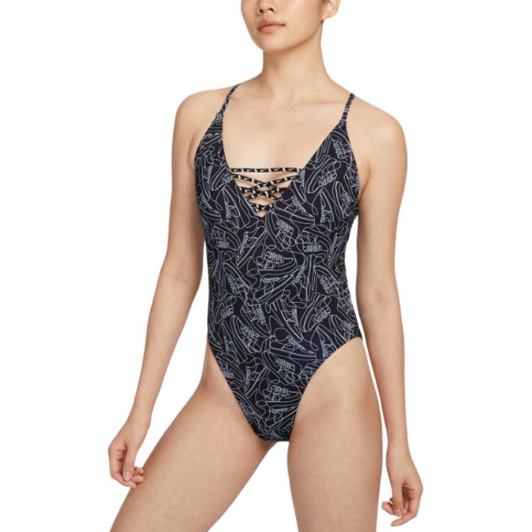 Nike One piece Swimsuit Women s Black HM5804-010 L