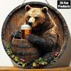Segno in Latta Metallico Birra Decorazione Murale 20x30cm