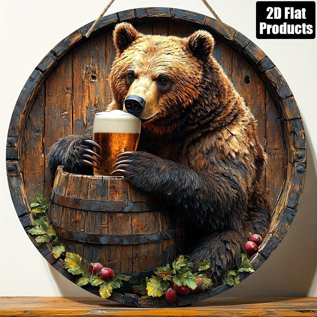 Segno in Latta Metallico Birra Decorazione Murale 20x30cm
