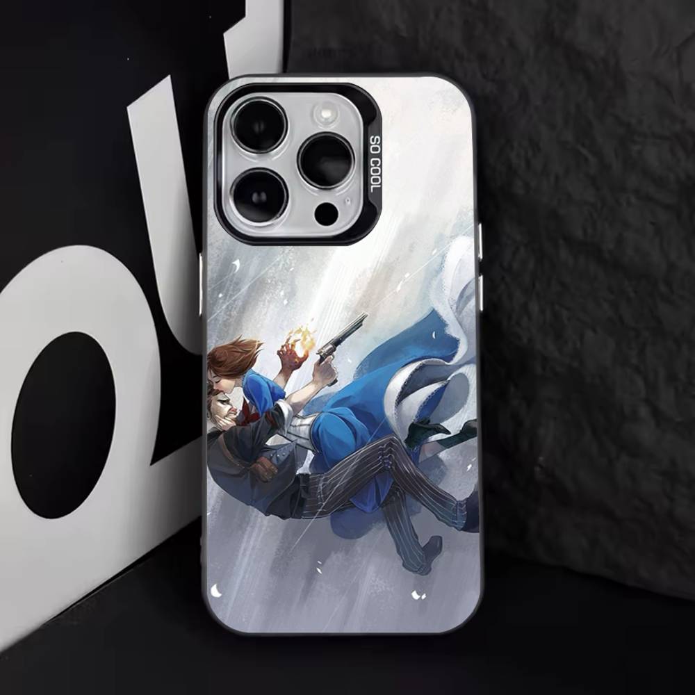 

B-Bioshock I-Infinite Phone Case For iPhone 16,15,14,13,12,11,8,7,Pro,Max,Plus,Mini,XS,SE Anti Fall Black Matte Hard iPhone11