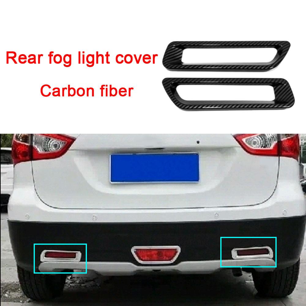 For Suzuki S-Cross Scross Sx4 2014 2015 2016 2017 Cover ABS Chrome Lamp Rear Tail Brake Stop+Fog Light Trim Frame Panel