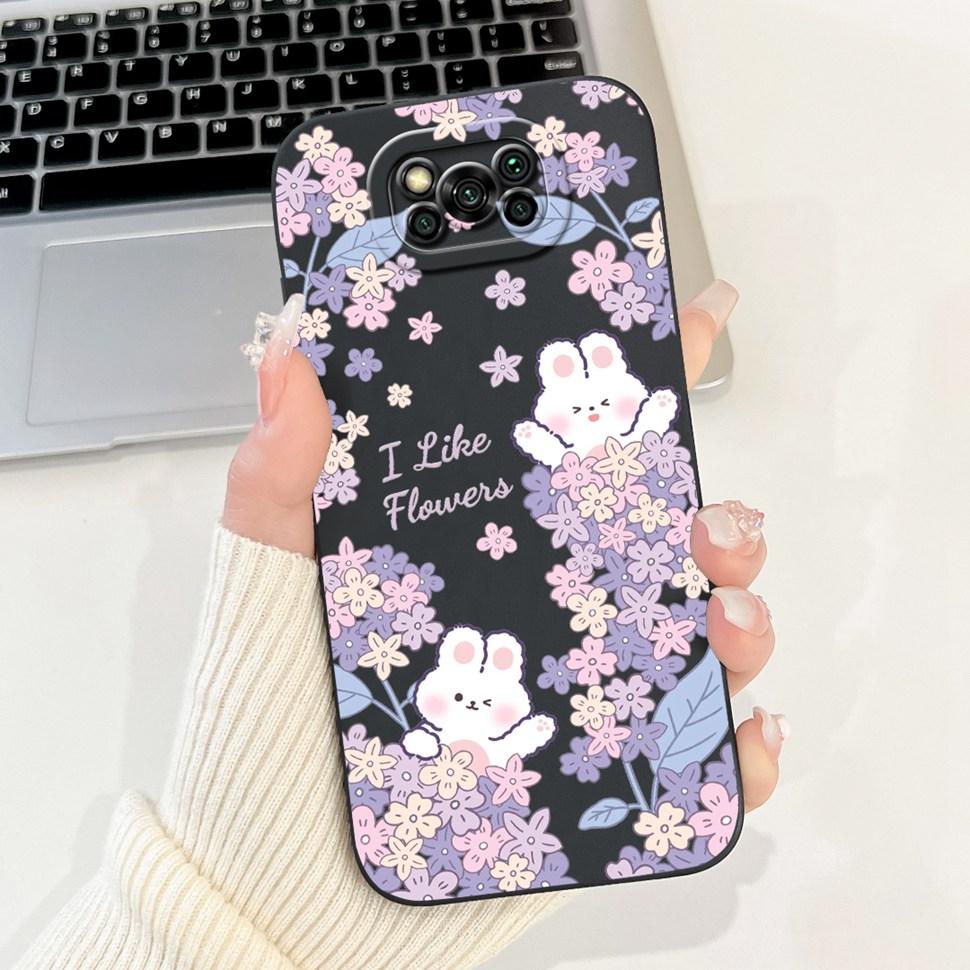 Phone Case For Xiaomi Poco X3 Pro Cases Simple Pattern Shockproof Back Cover Soft TPU For Xiaomi Poco X3 PocoX3 NFC Case Bumper