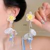Handcrafted Beaded Flower Tassel Earrings - Trendy Beach Style Statement Accessories for Women