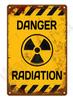 A Collection of Vintagestyle Industrial Warning Signs Echoing the Warnings of Hazards In the Retro Era