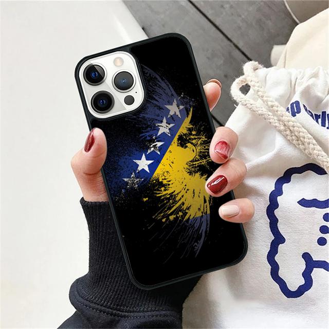 flag of bosnia and herzegovina Phone Case Cover For iPhone 17 Air 15 16 Pro Max 14 13 12 11 Pro Max Plus Coque