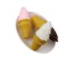 Simulation Ice Cream Cone Magnet Dessert Toy Model for Shop Display Decoration