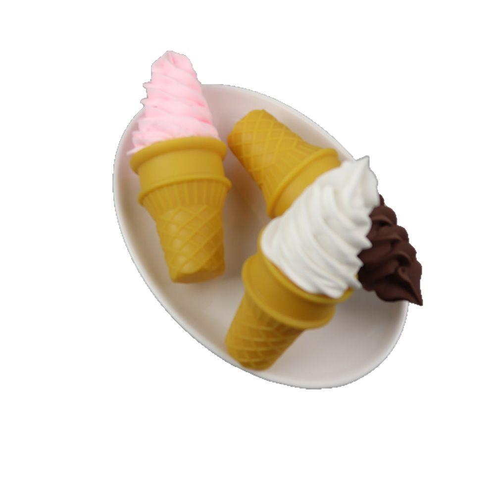 Simulation Ice Cream Cone Magnet Dessert Toy Model for Shop Display Decoration