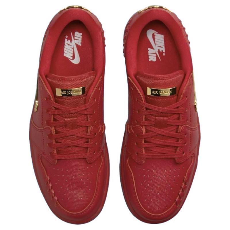 Jordan 1 Low Method Of Make Gym Red Metallic Gold Women's Jordan FN5032-607 Jordan FN5032-607