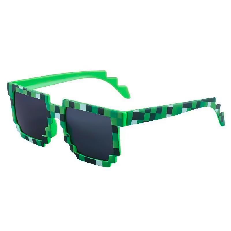 1-12Pcs Pixel Sunglasses Retro Pixel Glasses Adult Boys and Girls Photo Props Birthday Party Supplies