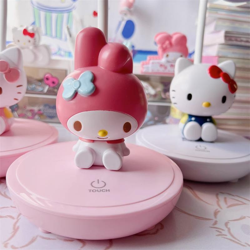 Cinnamoroll & My Melody LED Night Lamp for Study or Bedside - Cute & Eye-Friendly Girls' Light