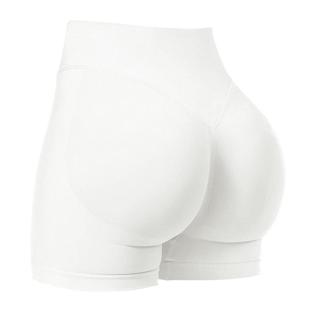 Dfyne Damen High-Waist Nahtlose Yoga-Shorts - Hüfthebend, Enganliegende Fitnessbekleidung