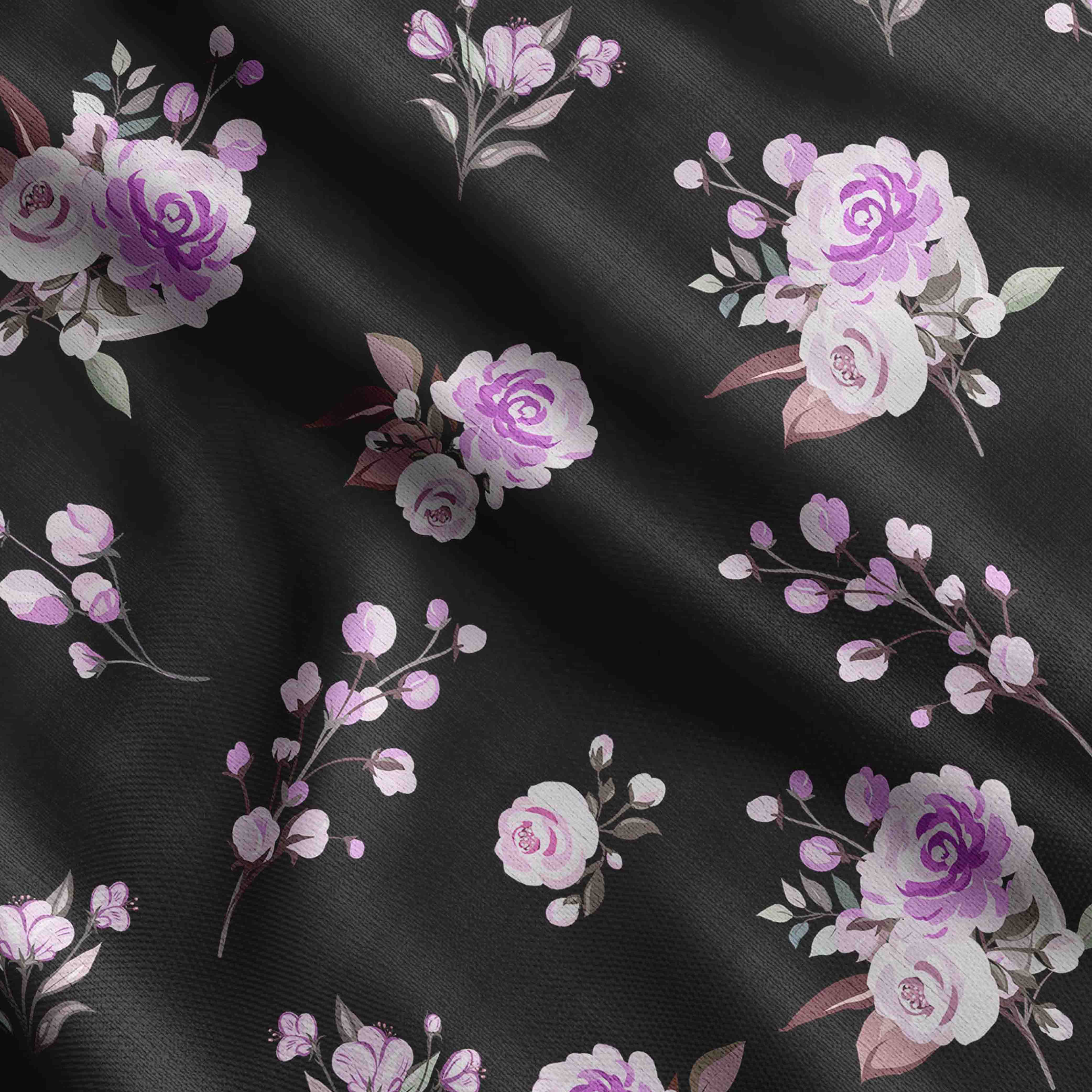 

Бавовняна тканина для стьобання Soimoi з квітковим вінтажним принтом, продана у дворі шириною 42 дюйми, середня вага, бавовняна тканина для шиття 42 Inch Wide - Cotton Cambric білий