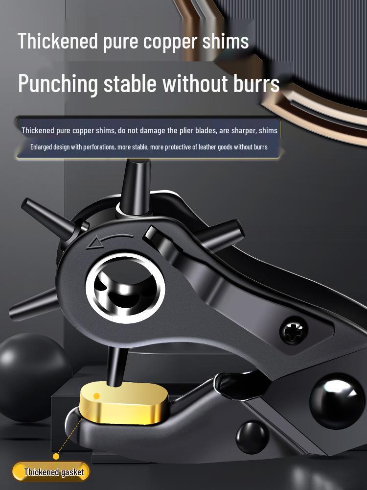 Labor-Saving Leather Hole Punching Pliers for Belts and Straps