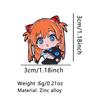 Evangelion Enamel Pins Anime Hina Asuka Figures Brooch Lapel Pin Badge On Backpack Clothing Accessories Fashion Jewelry Gifts