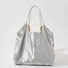 Borsa Elegante Lucida, Semplice e di Grande Capacità, Nuova Borsa Tote alla Moda Europea e Americana, Borsa a Spalla e da Ascella da Donna