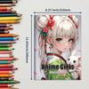 A4 Anime Girl Thickened Coloring & Drawing Book