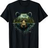 Bear Artwork Portrait Wildlife Forest Nature Animal Art T-Shirt