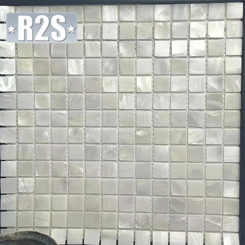 shell mosaic mother of pearl natural  kitchen backsplash wallpaper tile bathroom background shower decorative wall tiles sheet
