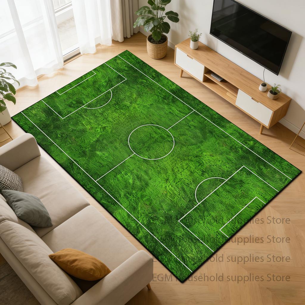 Football Field Carpet Modern Living Room Foldable lounge Floor Mats Non-slip Bedroom study customizable large size Rugs Washable