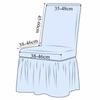 Seersucker Stretch Puff Chair Cover Long Skirt Universal Chair Slipcover Removable Elasticity Backrest Chair Case Home Use