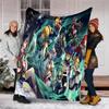 Genshin Impact characters printed throw blanket—soft,warm;versatile blanket for all seasons—perfect as &air-conditioning throw,nap blanket