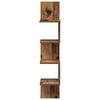 Wall Shelf Wall Mount Brown 32 X 21 X 107 Cm Particleboard