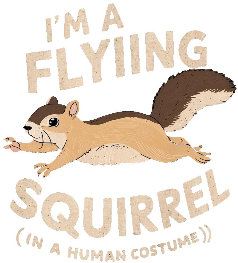 Flying Squirrel Human Costume Women's Hoodies