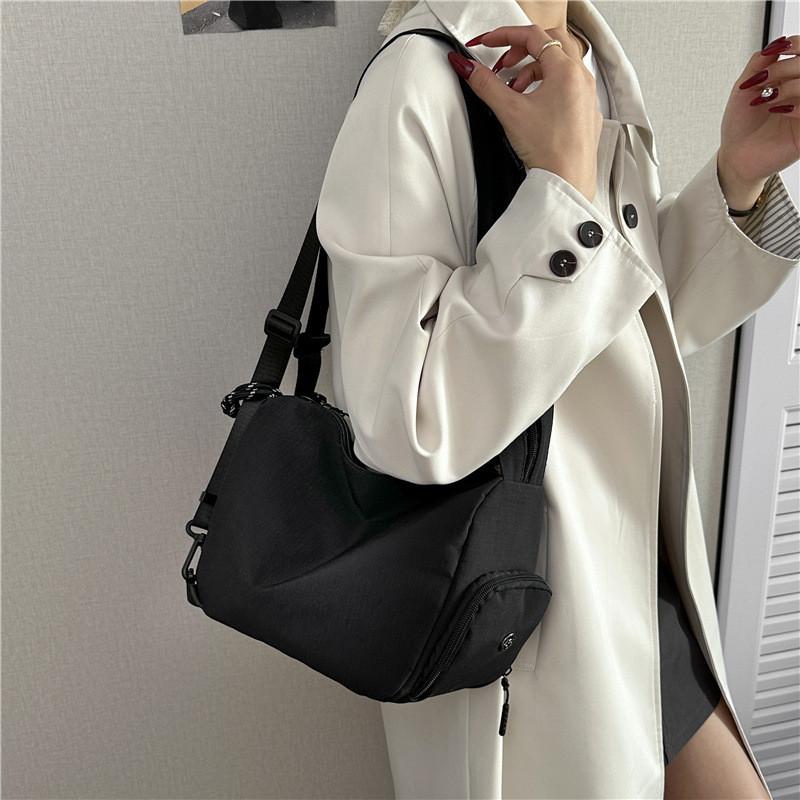 Nylon Convertible Backpack With Zipper Closure For Casual Travel And Daily Use