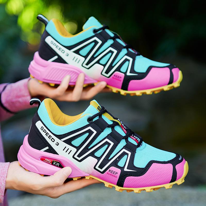 Large size outdoor leisure sports mountaineering comfortable women's casual shoes rubber outsole wear-resistant non-slip women's shoes