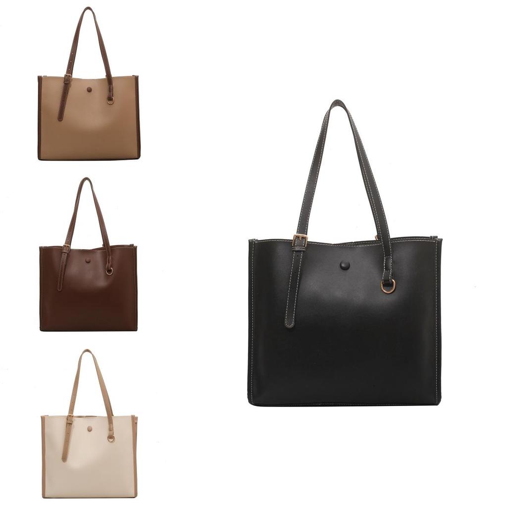 Minimalist Style Big Bag In Pu Material With Inner Pocket For Work And Casual Outfits