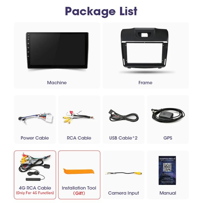 2 Din Android 12 Car Radio For Chevrolet TrailBlazer 2 2012-2016 For Isuzu D-MAX 2 2012-2018 Multimedia Video Player GPS Carplay