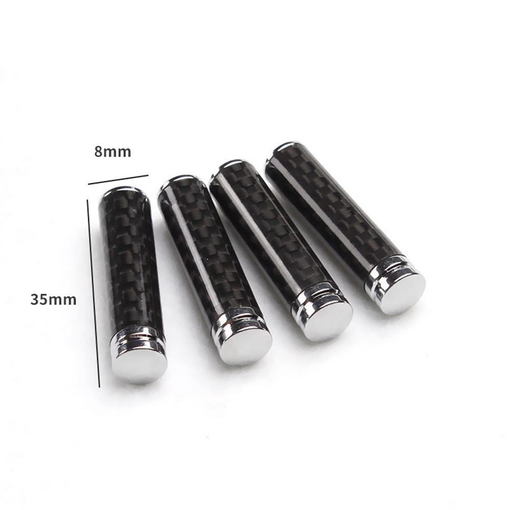 New 4Pcs Carbon Fiber Style Auto Interior Door Lock Pins Knobs For BMW Mercedes-Benz