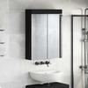 Bathroom Mirror Cabinet TULUM Black 60 X 16.5 X 78 Cm