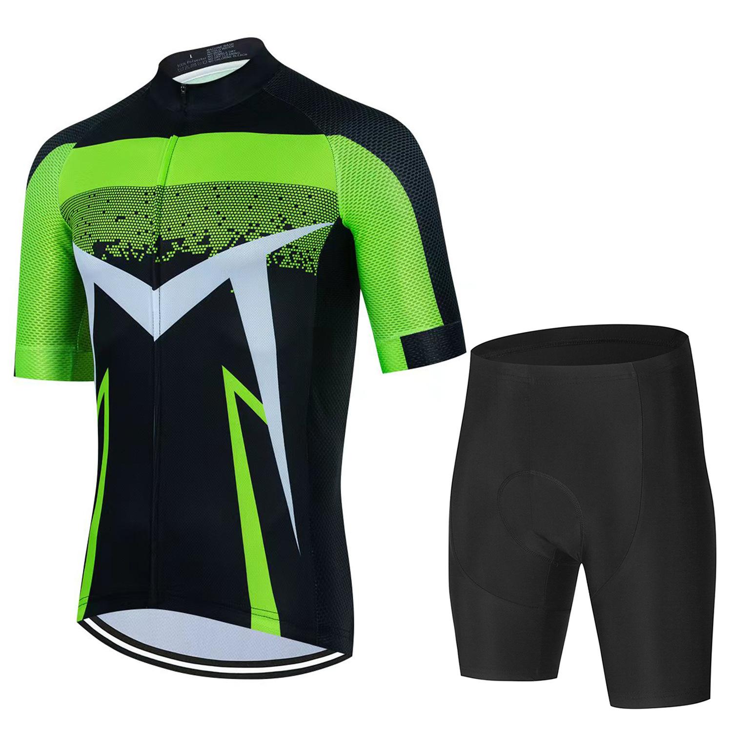 

Summer Short-sleeved New Cycling Suit, Quick-drying and Breathable Men s Mountain Road Bicycle Short-sleeved Cycling Suit 2026 3XL