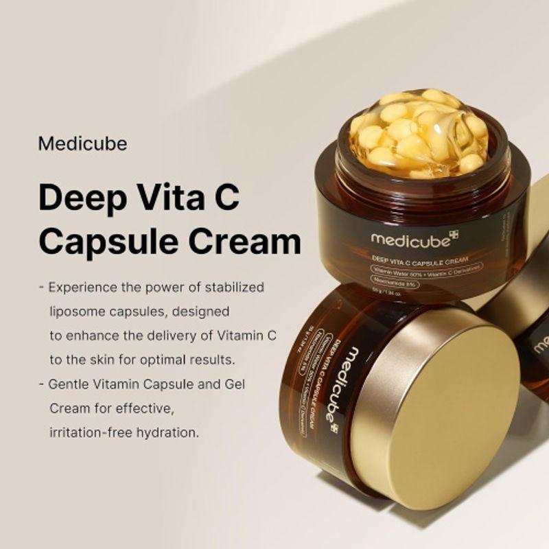 Medicube Deep Vita C Capsule Cream Set (1ea + Sample 7ea)