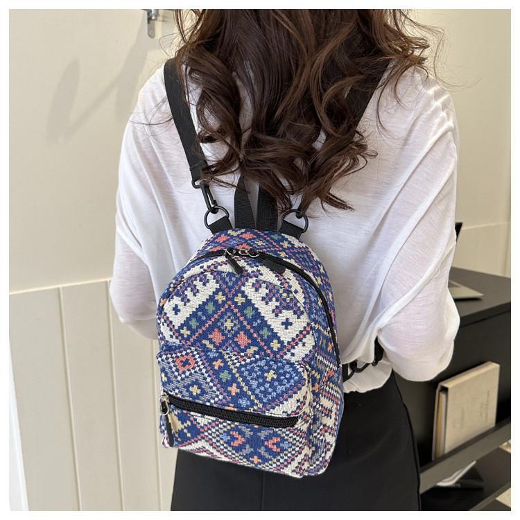 Unique Fashionable Canvas Backpack With Stunning Embroidery For Stylish Women In 2023