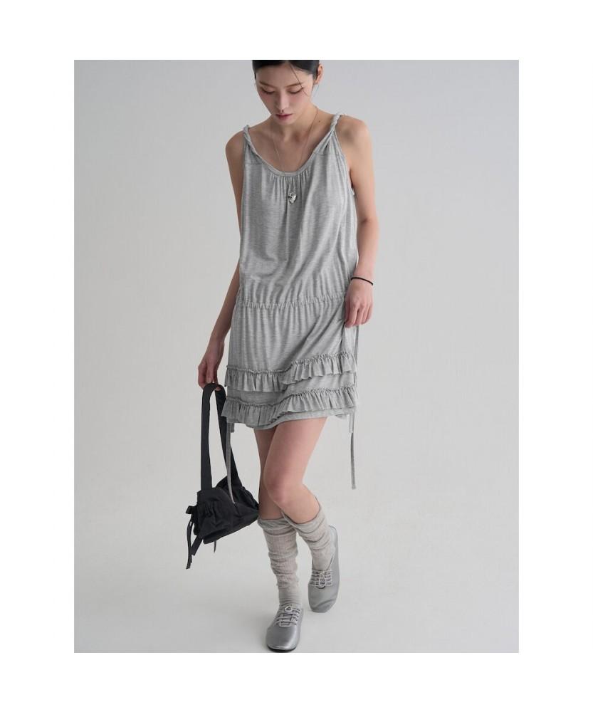 8SECONDS Jersey Sleeveless Dress Gray