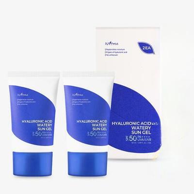 Set Doble de Gel Solar Acuoso de Ácido Hialurónico (50 ml + 50 ml)