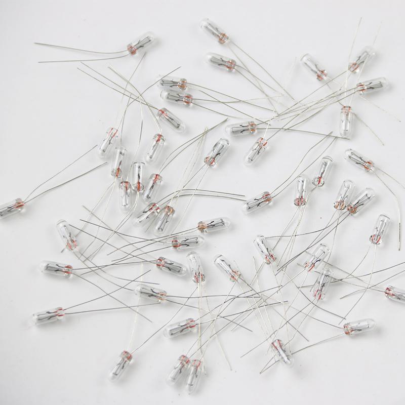 50Pcs 5mm 4mm 3mm Clear 12V Mini Bulb Of Wheat Rice Bulbs Switch Button Bulbs Indicator Bulb Tungsten Lamp Accessories Bulbs 7