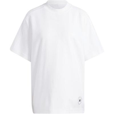 adidas T-shirt vintage unisexe à manches courtes décontracté à col rond de couleur unie co-brandé Hauts Blanc IB6855