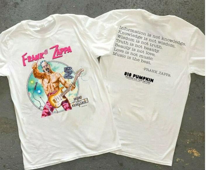 1988 Frank Zappa Pumpkin T-shirt, Vintage 80s Frank Zappa Style Graphic Shirt Unisex T-Shirt L