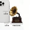 European Retro Gramophone Desktop Ornament for Home or Study Decoration